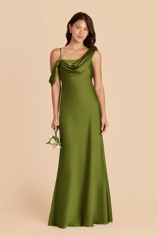 Freya Matte Satin Dress - Cactus sold by Birdy Grey