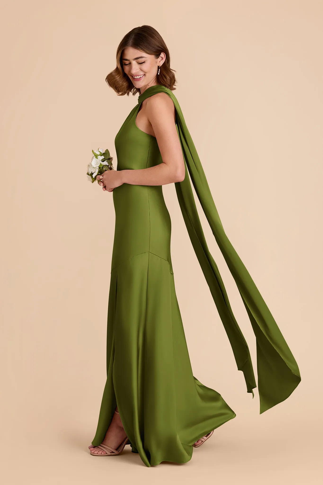 Eileen Matte Satin Dress - Cactus sold by Birdy Grey product image thumbnail 5