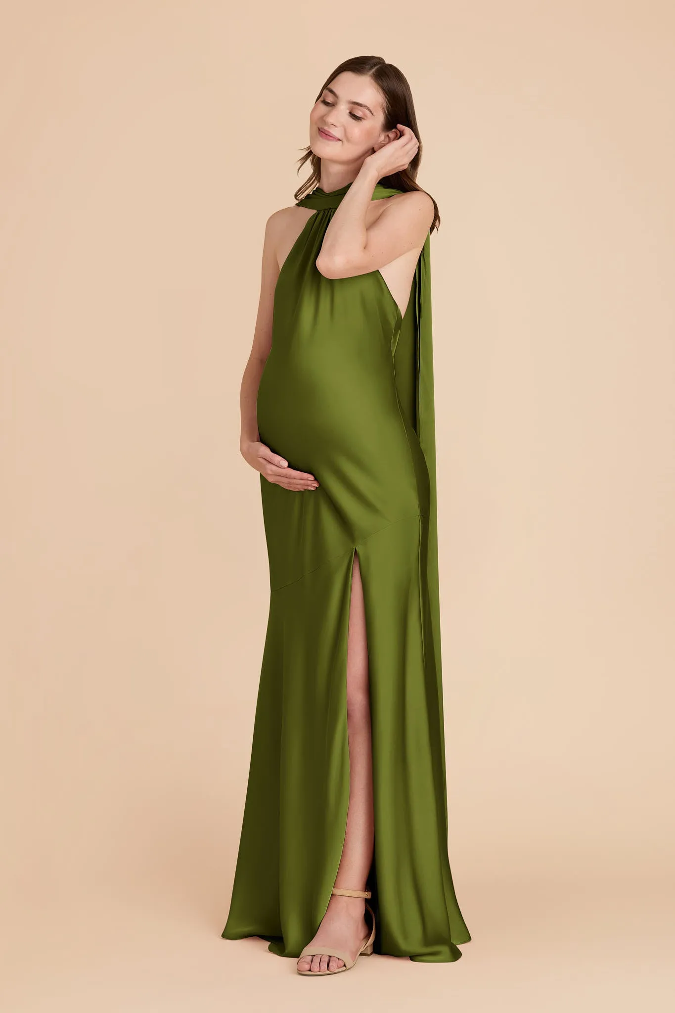 Eileen Matte Satin Dress - Cactus sold by Birdy Grey product image thumbnail 4