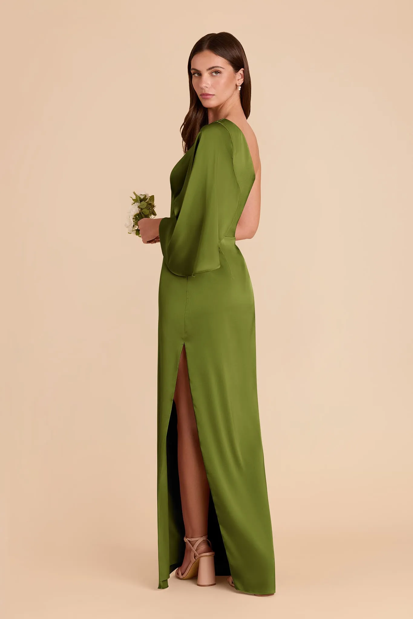 Christine Matte Satin Dress - Cactus sold by Birdy Grey product image thumbnail 4