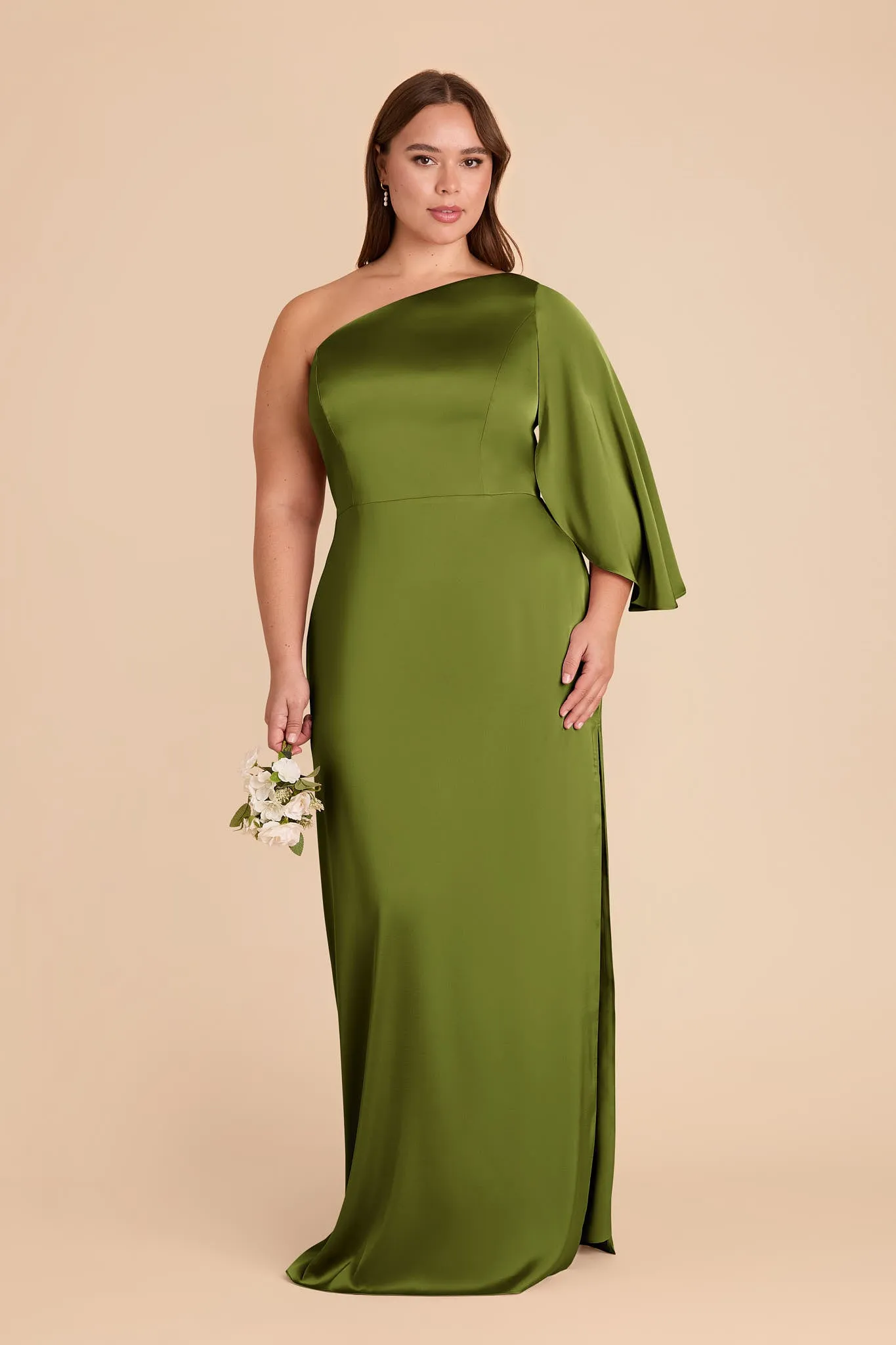 Christine Matte Satin Dress - Cactus sold by Birdy Grey product image thumbnail 2