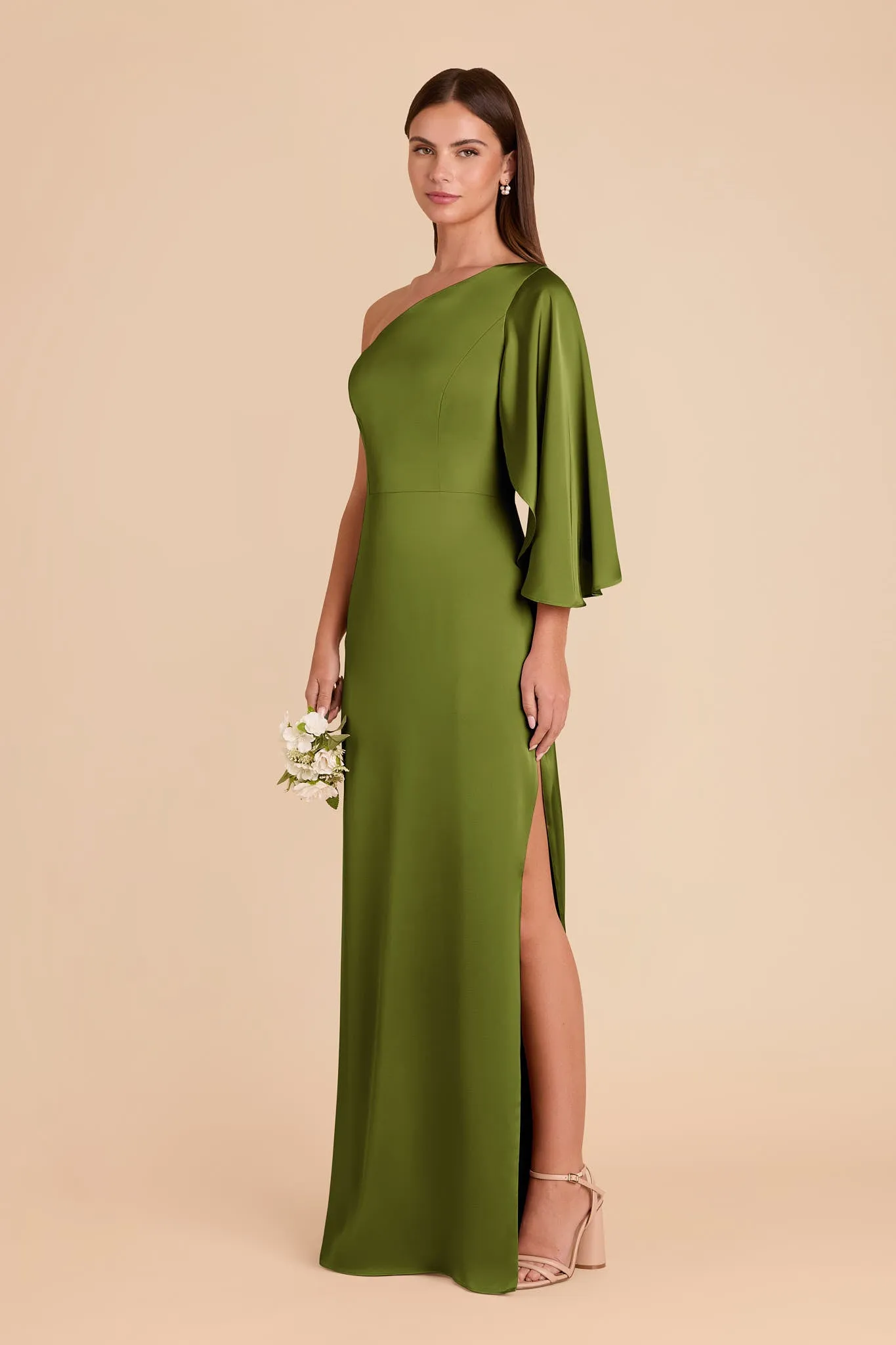 Christine Matte Satin Dress - Cactus sold by Birdy Grey product image thumbnail 3