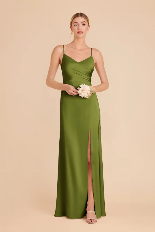 Catherine Matte Satin Dress - Cactus sold by Birdy Grey