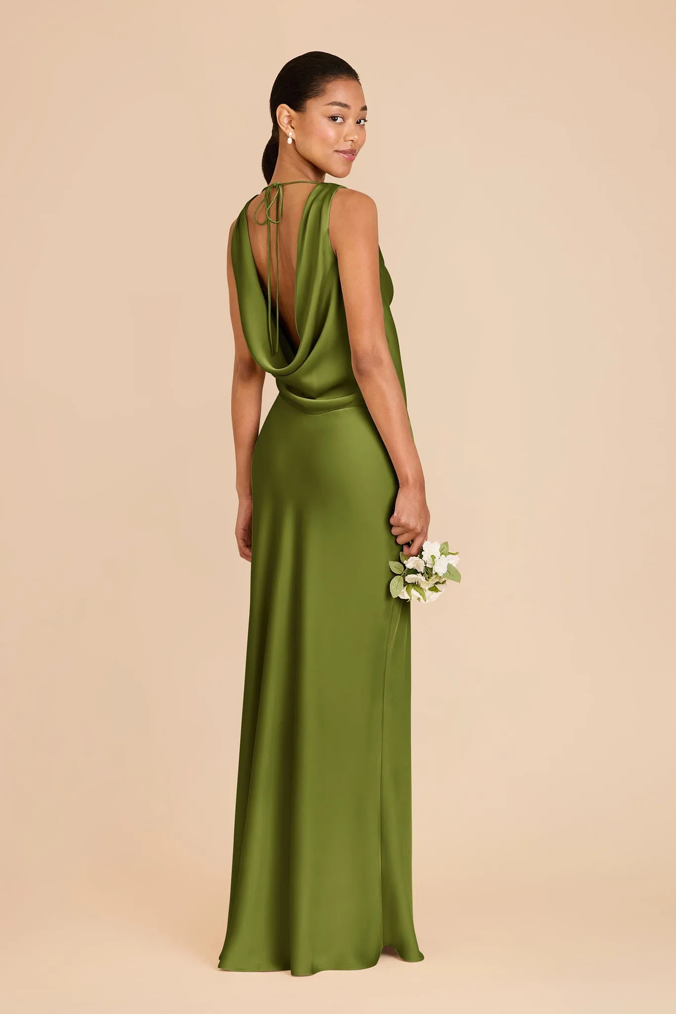 Bonnie Matte Satin Dress - Cactus sold by Birdy Grey product image thumbnail 4