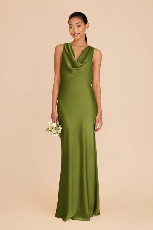 Bonnie Matte Satin Dress - Cactus sold by Birdy Grey