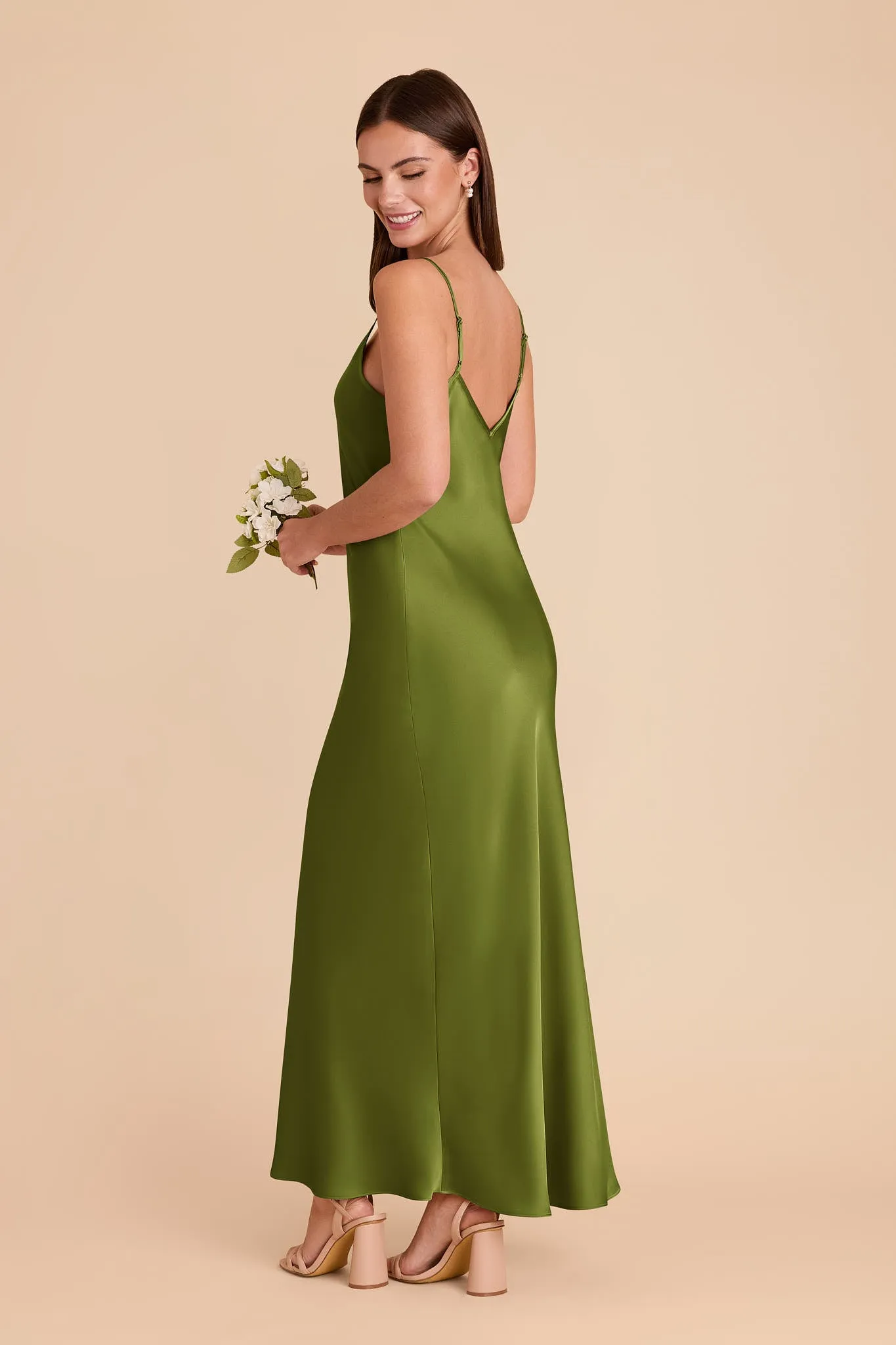 Alice Matte Satin Dress - Cactus sold by Birdy Grey product image thumbnail 4