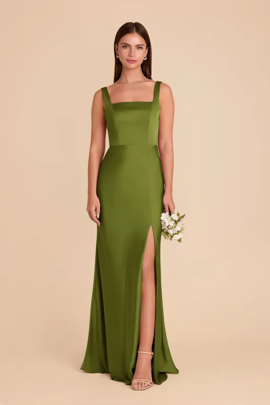 Alex Matte Satin Dress - Cactus sold by Birdy Grey
