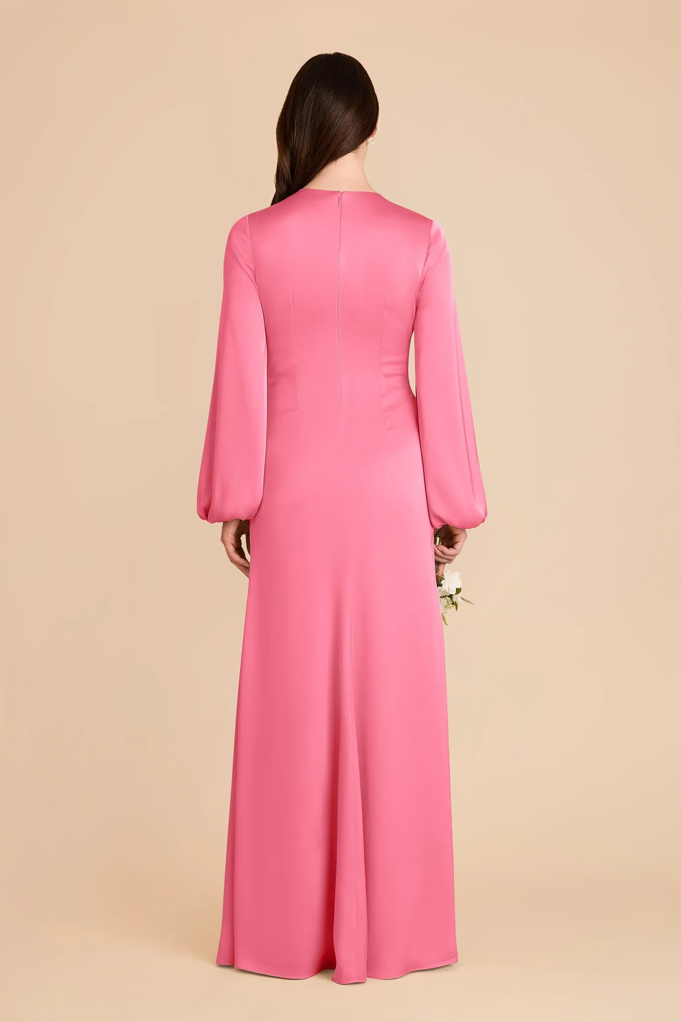 Juniper Matte Satin Dress - Bon Bon Pink sold by Birdy Grey product image thumbnail 5