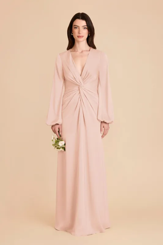 Juniper Matte Satin Dress - Gold sold by Birdy Grey