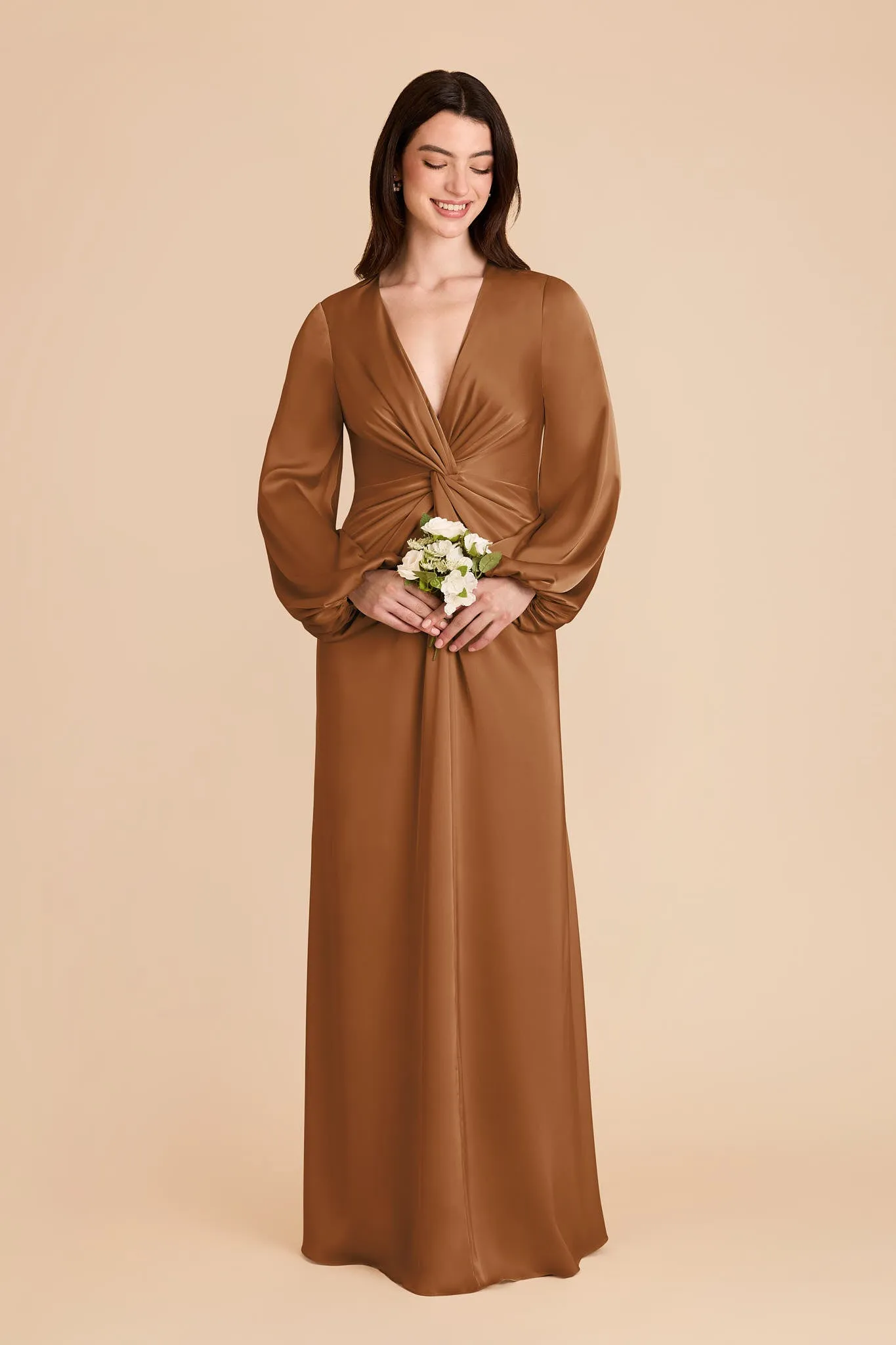 Juniper Matte Satin Dress - Copper sold by Birdy Grey product image thumbnail 3