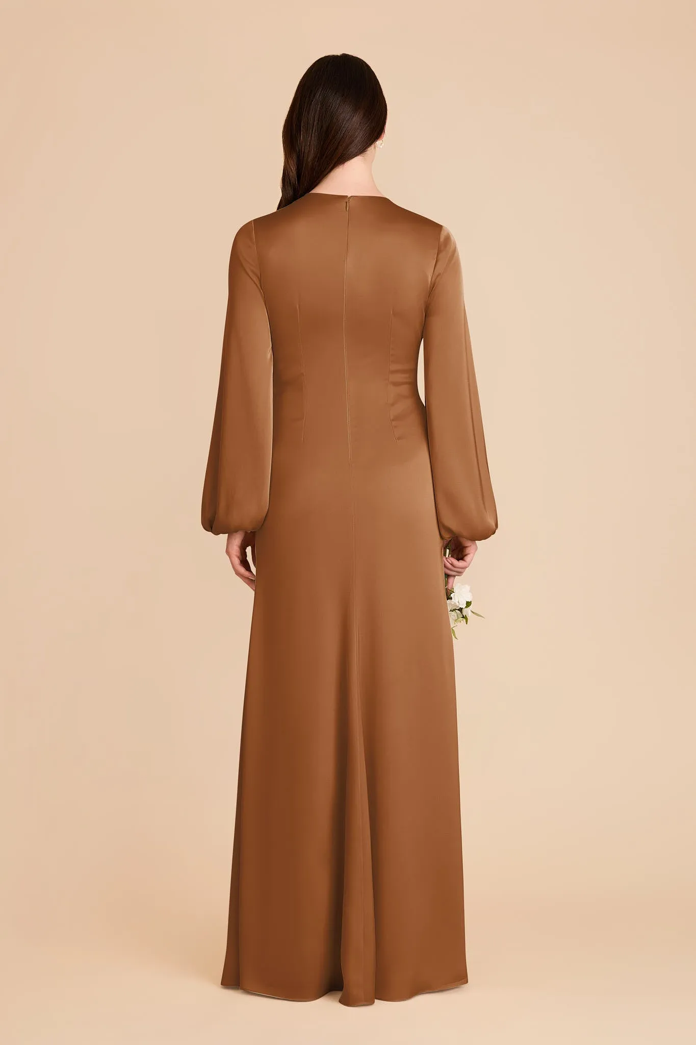 Juniper Matte Satin Dress - Copper sold by Birdy Grey product image thumbnail 5