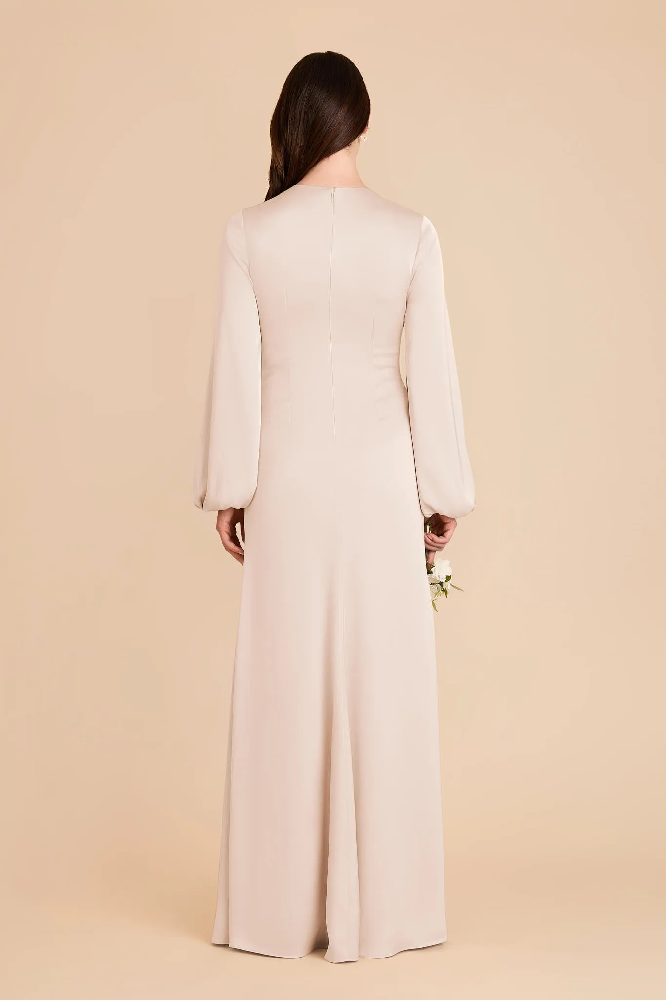 Juniper Matte Satin Dress - Champagne sold by Birdy Grey product image thumbnail 5