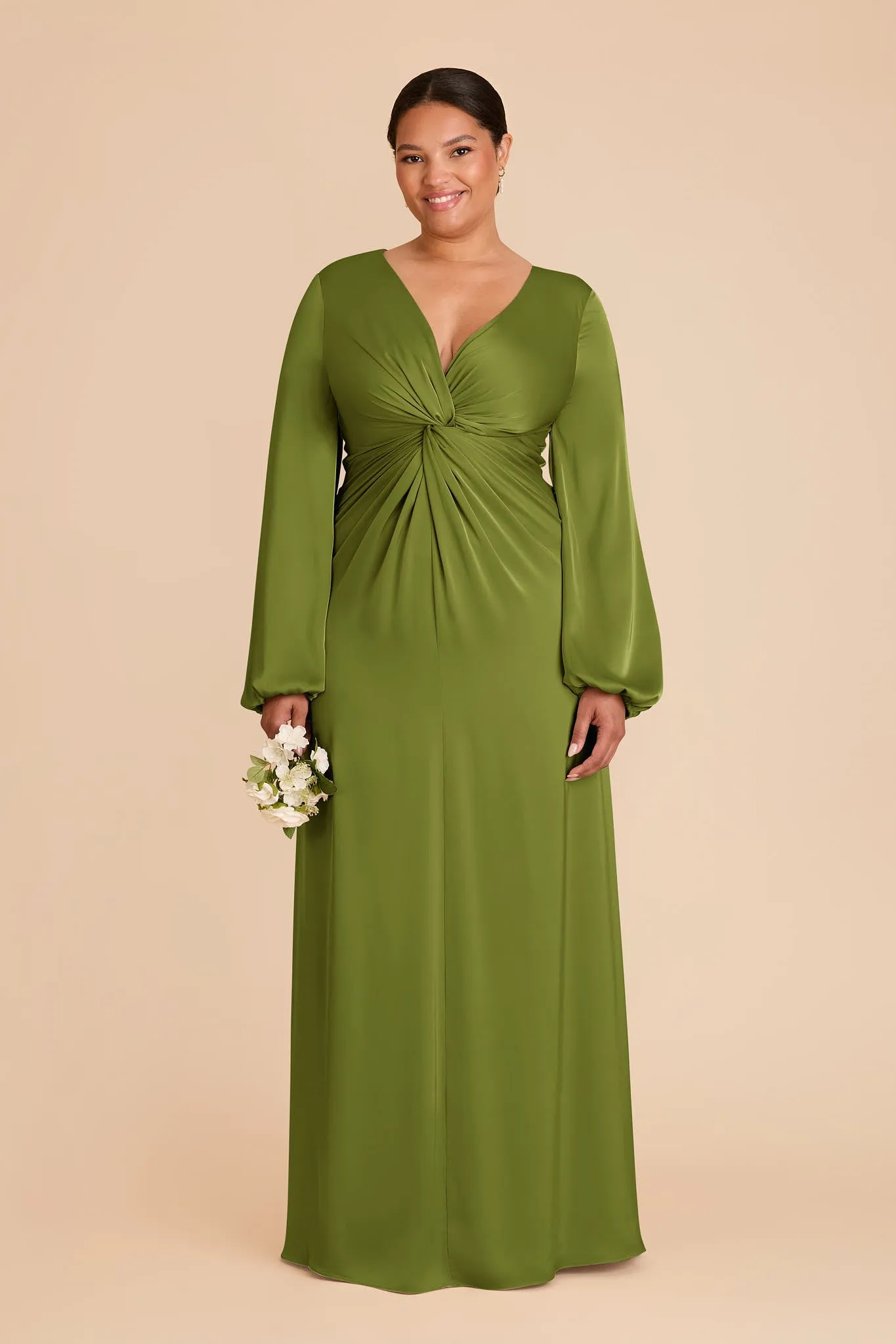 Juniper Matte Satin Dress - Cactus sold by Birdy Grey product image thumbnail 2