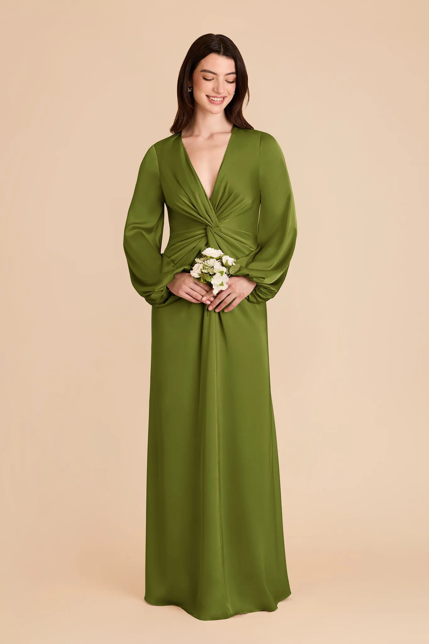 Juniper Matte Satin Dress - Cactus sold by Birdy Grey product image thumbnail 3