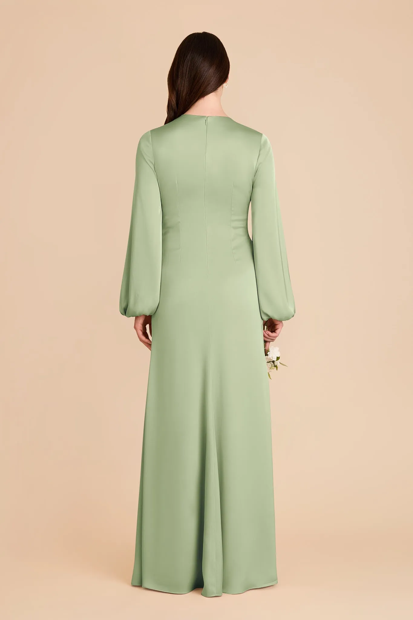 Juniper Matte Satin Dress - Pistachio sold by Birdy Grey product image thumbnail 5