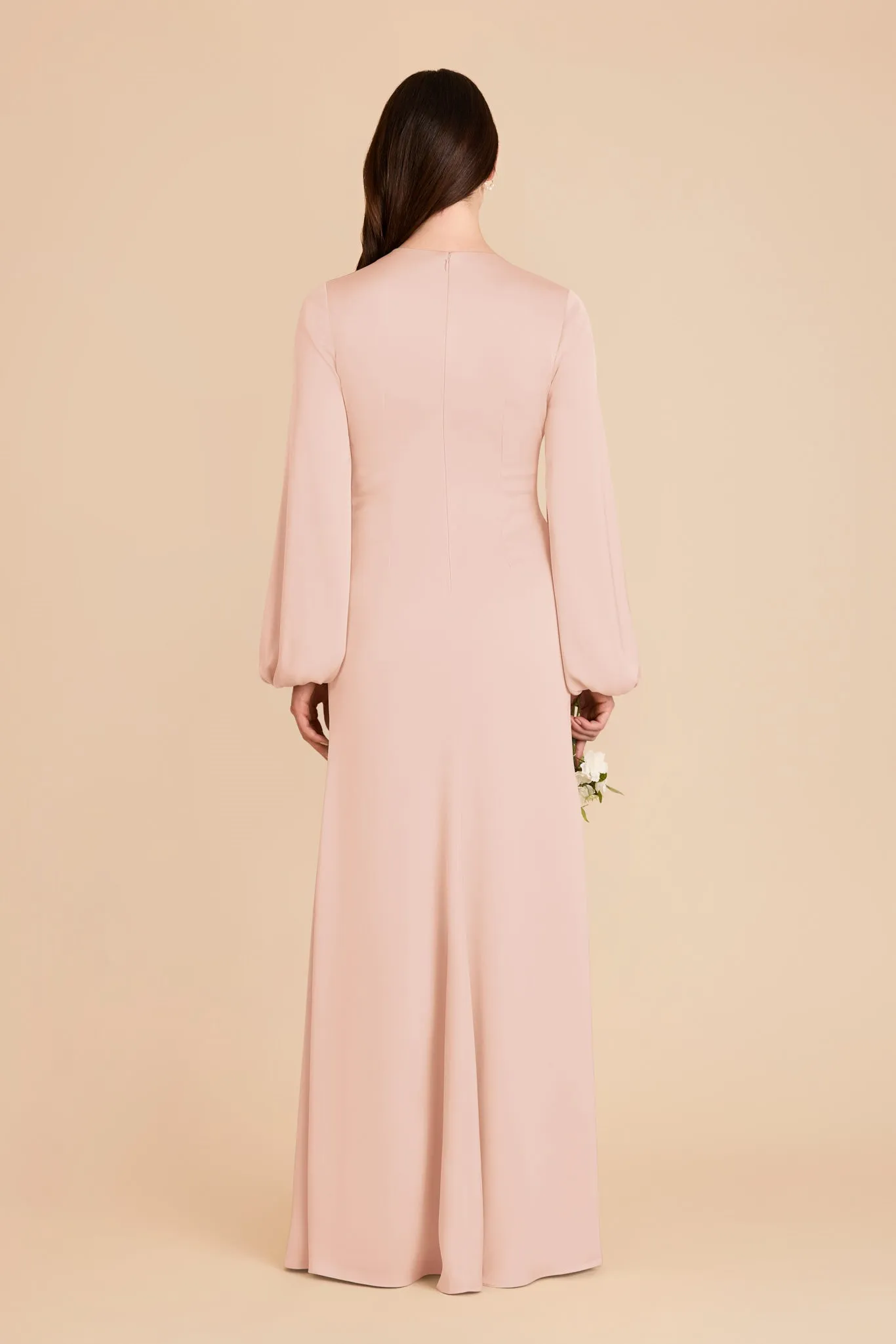 Juniper Matte Satin Dress - Rose Gold sold by Birdy Grey product image thumbnail 5