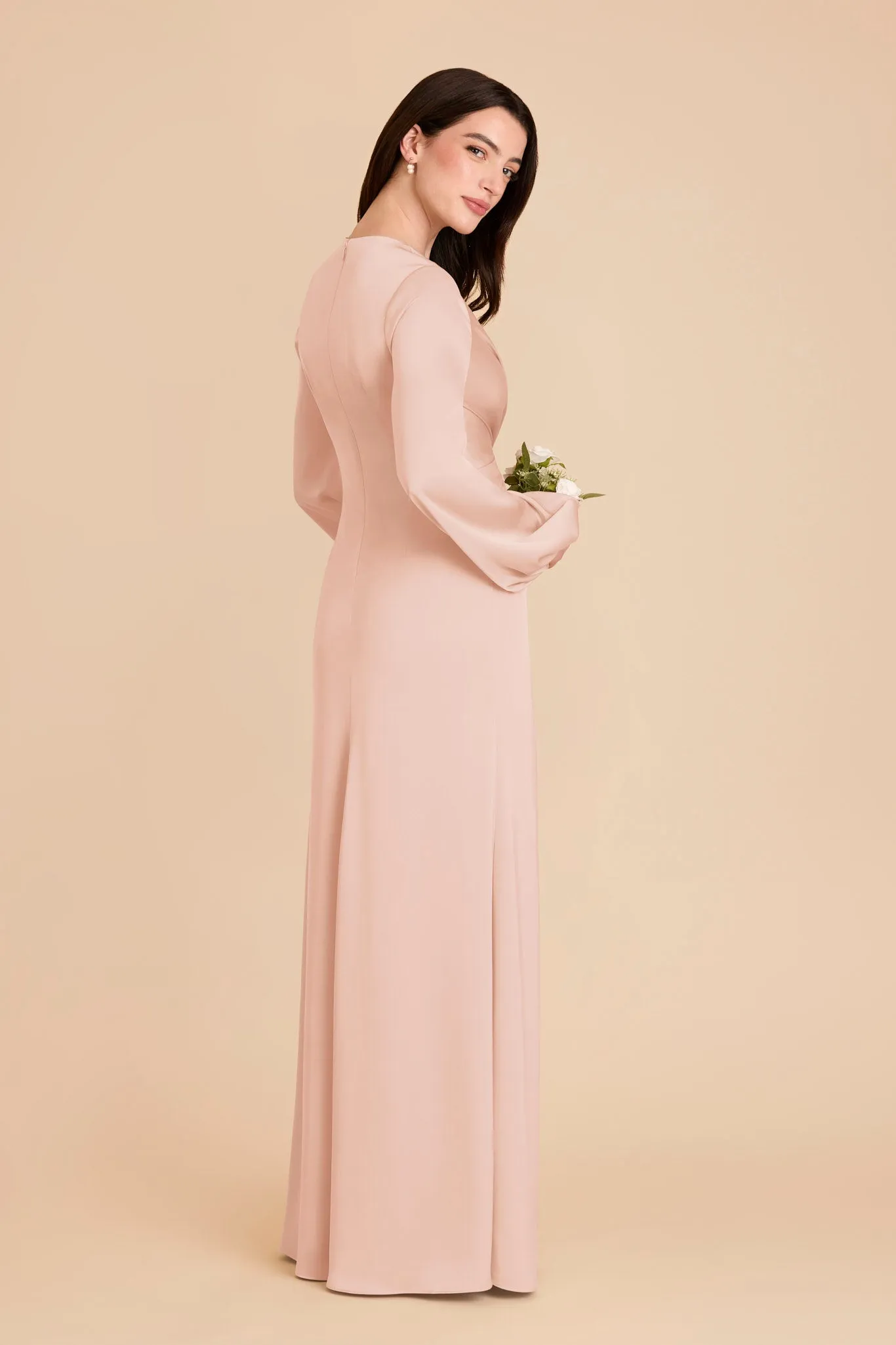 Juniper Matte Satin Dress - Rose Gold sold by Birdy Grey product image thumbnail 4