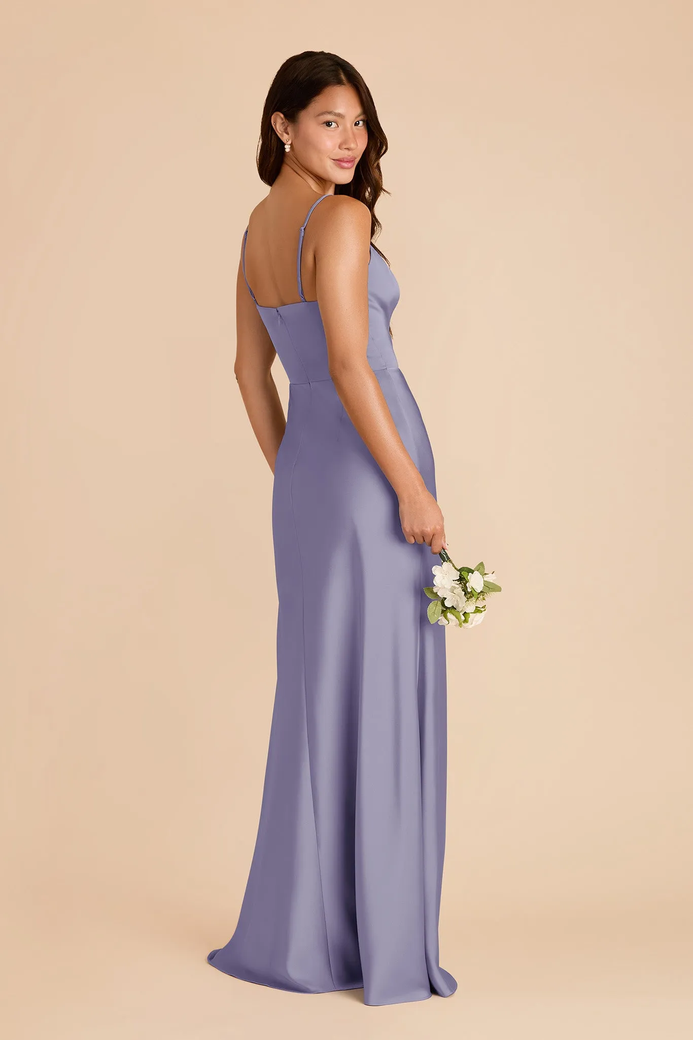 Theresa Matte Satin Dress - Wisteria sold by Birdy Grey product image thumbnail 4