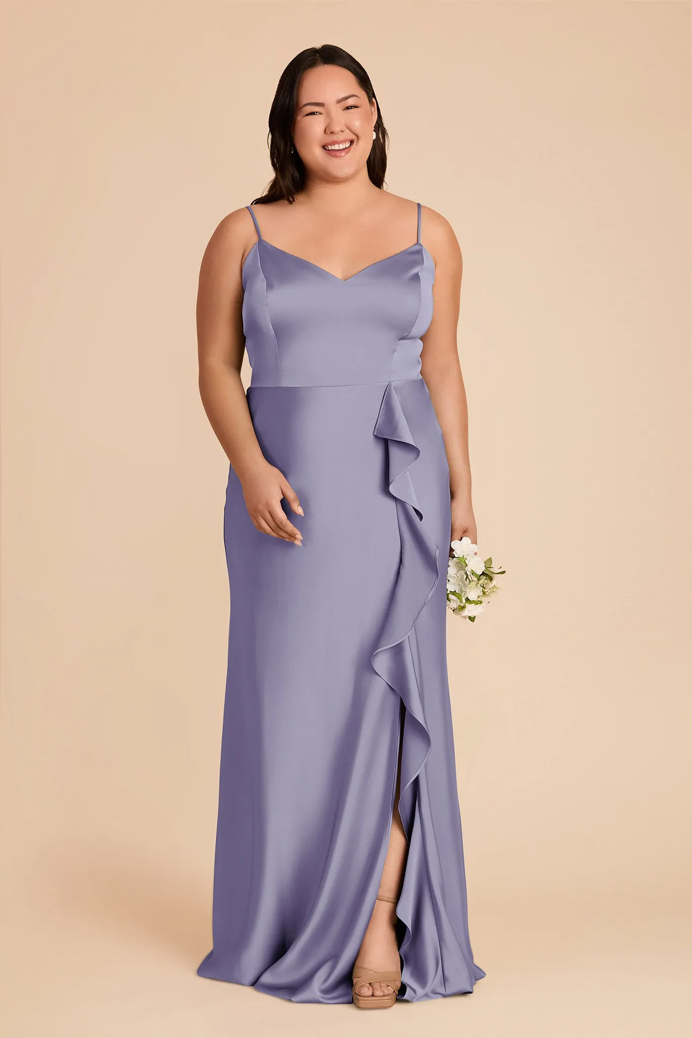 Theresa Matte Satin Dress - Wisteria sold by Birdy Grey product image thumbnail 2