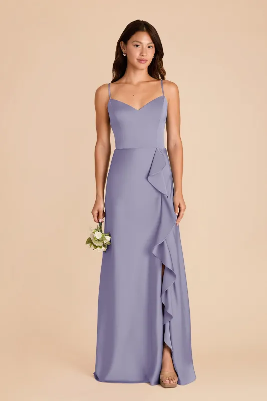 Theresa Matte Satin Dress - Wisteria sold by Birdy Grey