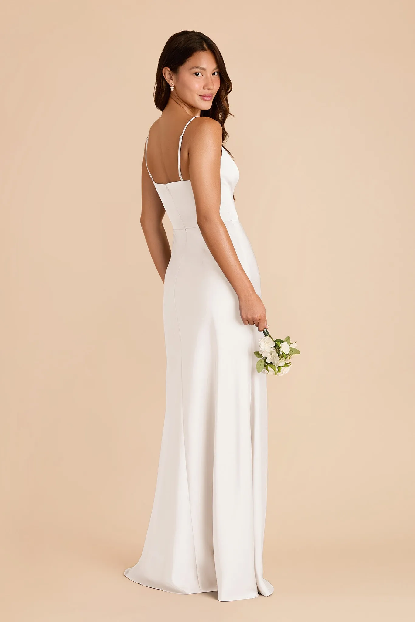Theresa Matte Satin Dress - White sold by Birdy Grey product image thumbnail 4