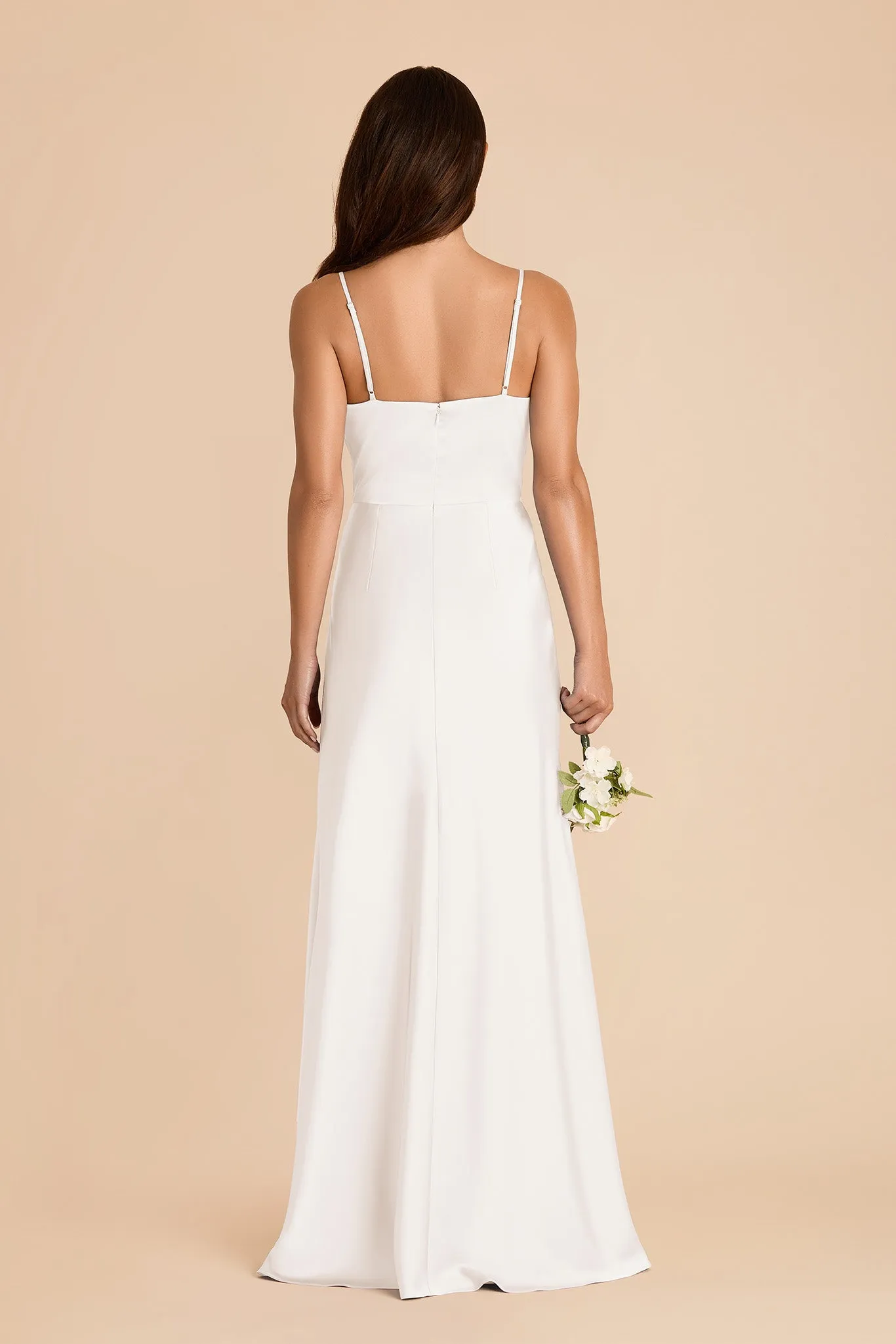 Theresa Matte Satin Dress - White sold by Birdy Grey product image thumbnail 5