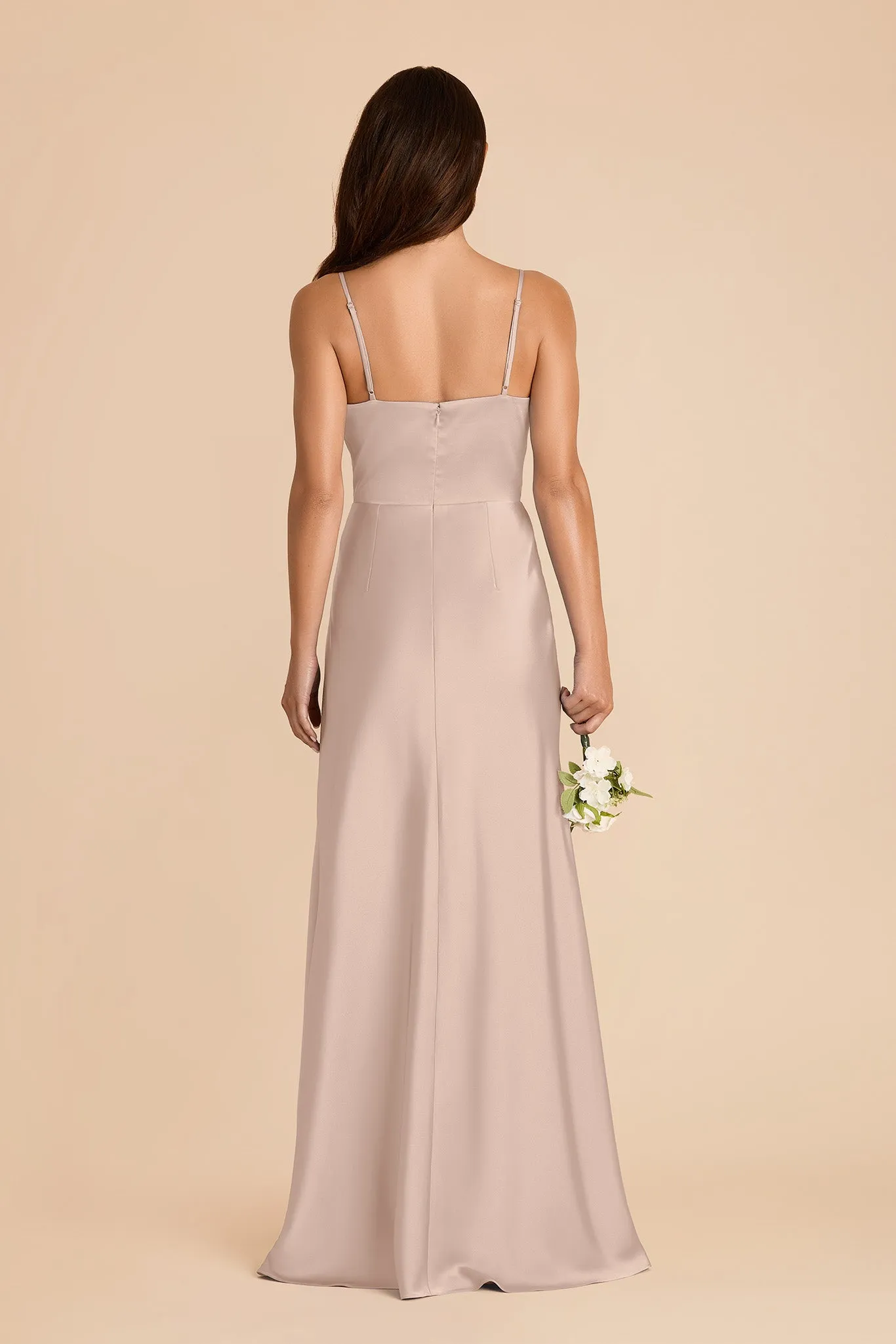 Theresa Matte Satin Dress - Taupe sold by Birdy Grey product image thumbnail 5