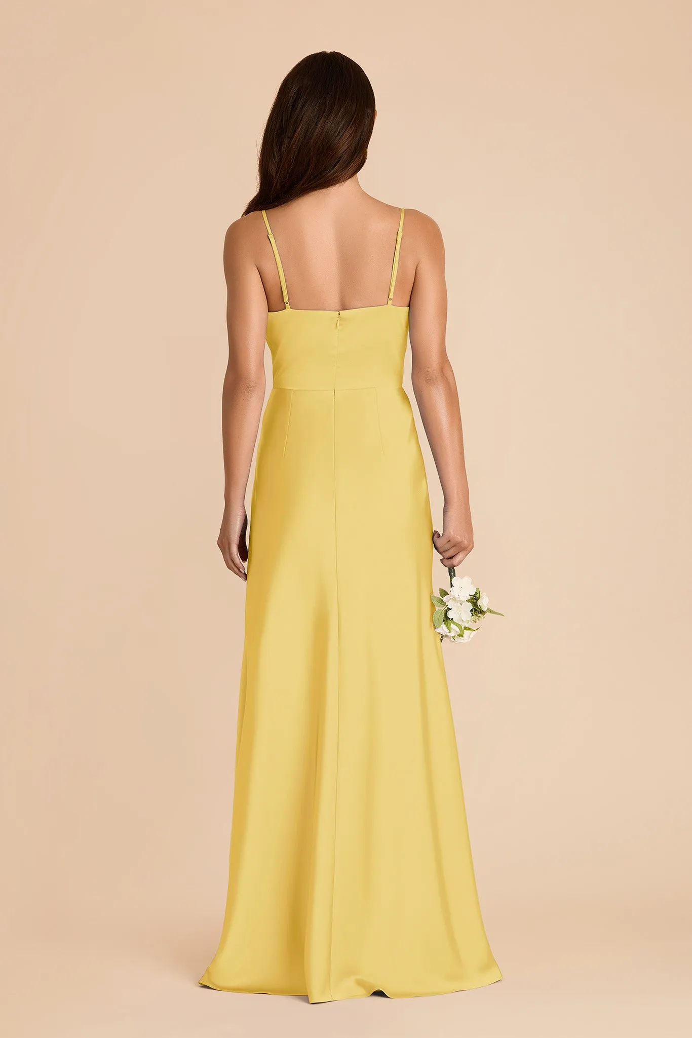 Theresa Matte Satin Dress - Sunflower Yellow sold by Birdy Grey product image thumbnail 5