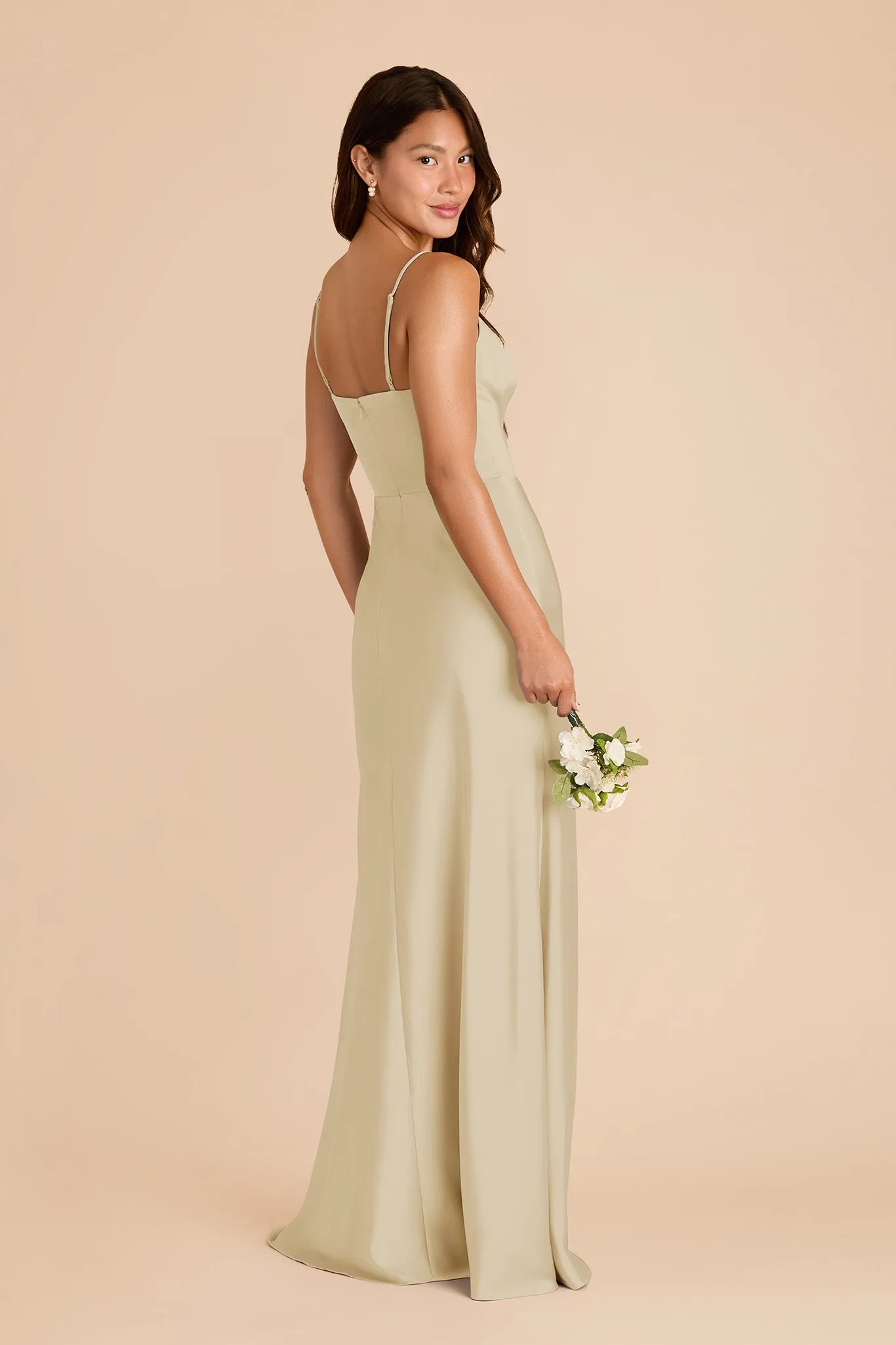 Theresa Matte Satin Dress - Prosecco sold by Birdy Grey product image thumbnail 4