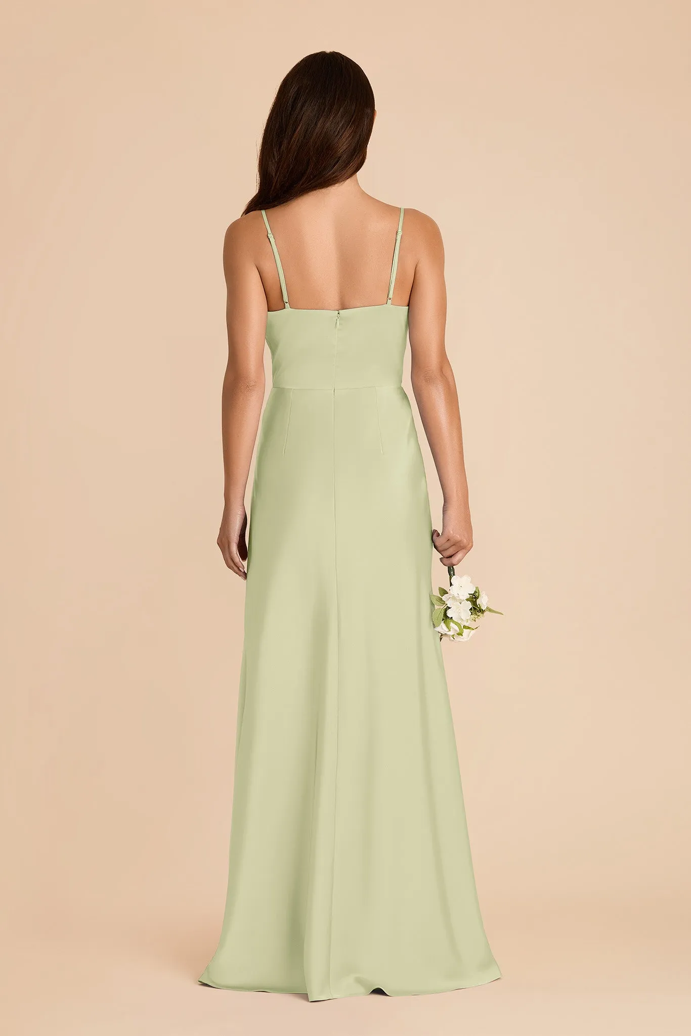 Theresa Matte Satin Dress - Pale Pistachio sold by Birdy Grey product image thumbnail 5