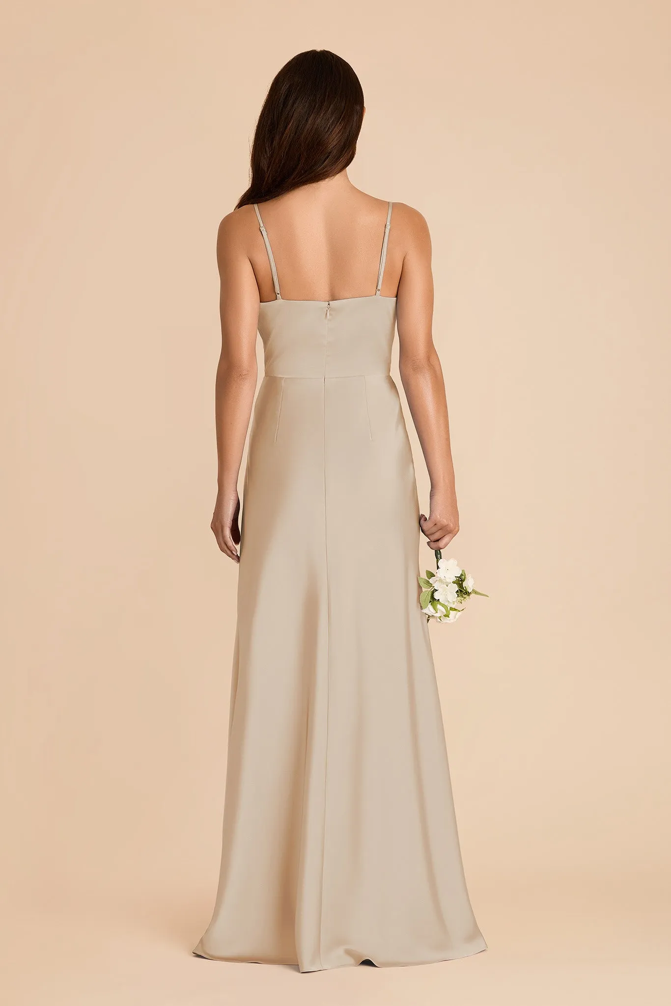 Theresa Matte Satin Dress - Neutral Champagne sold by Birdy Grey product image thumbnail 5