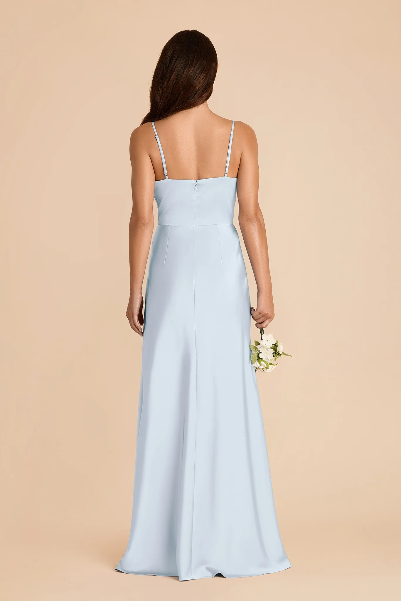 Theresa Matte Satin Dress - Mist Blue sold by Birdy Grey product image thumbnail 5