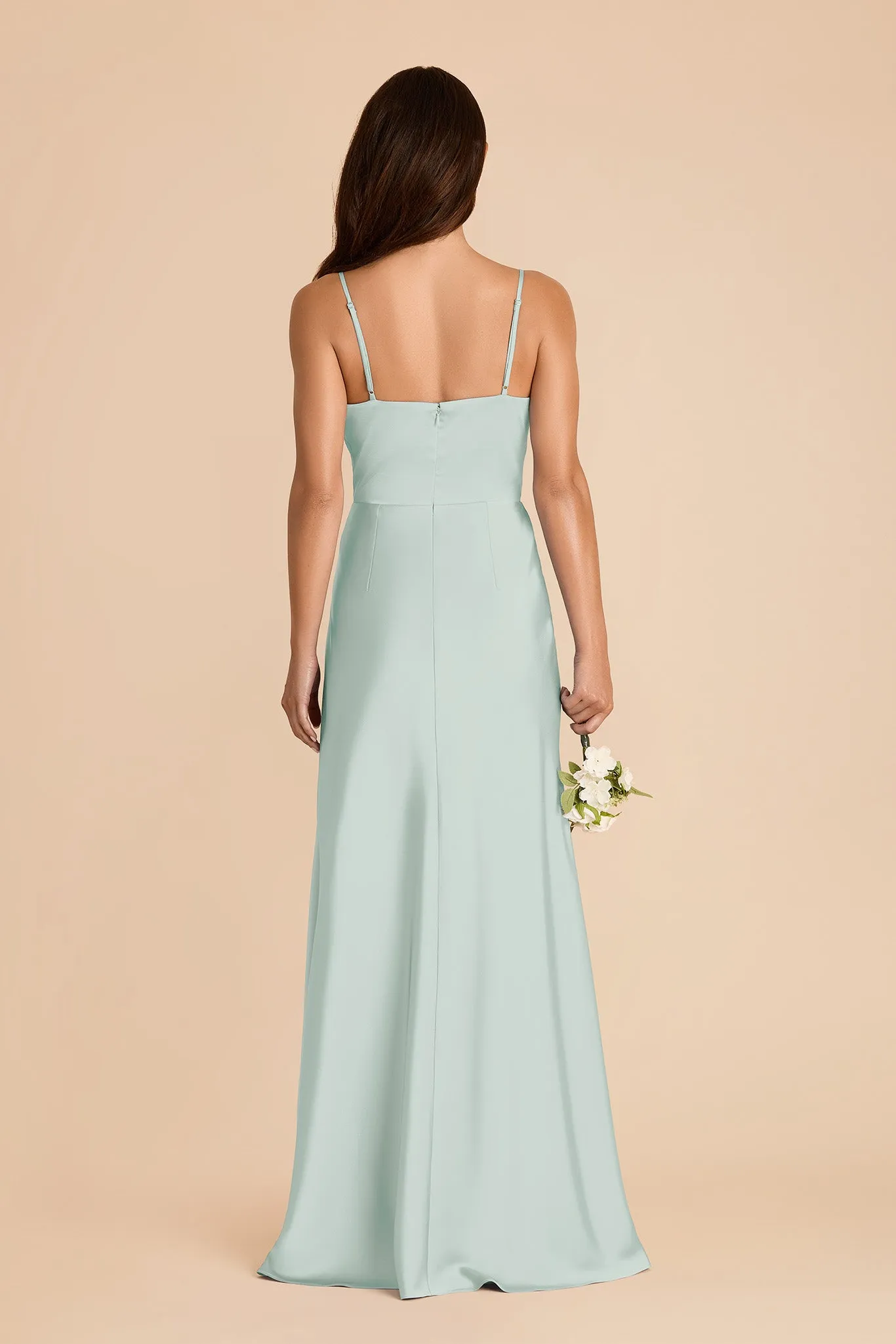Theresa Matte Satin Dress - Mint sold by Birdy Grey product image thumbnail 5