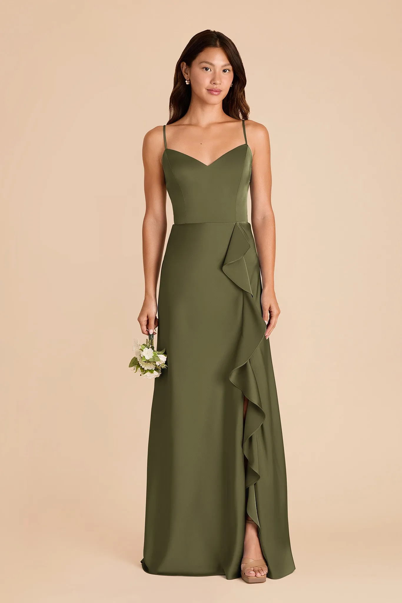 Theresa Matte Satin Dress - Martini sold by Birdy Grey