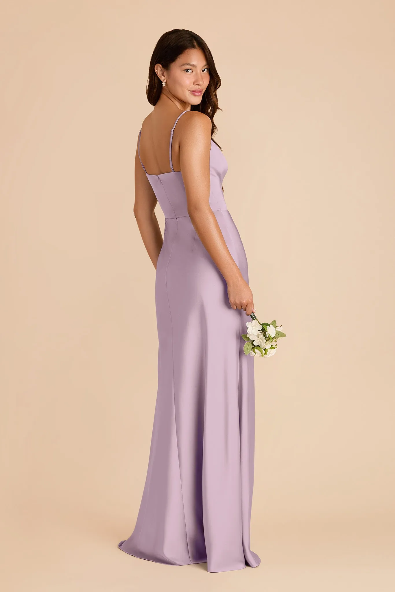 Theresa Matte Satin Dress - Lavender sold by Birdy Grey product image thumbnail 4