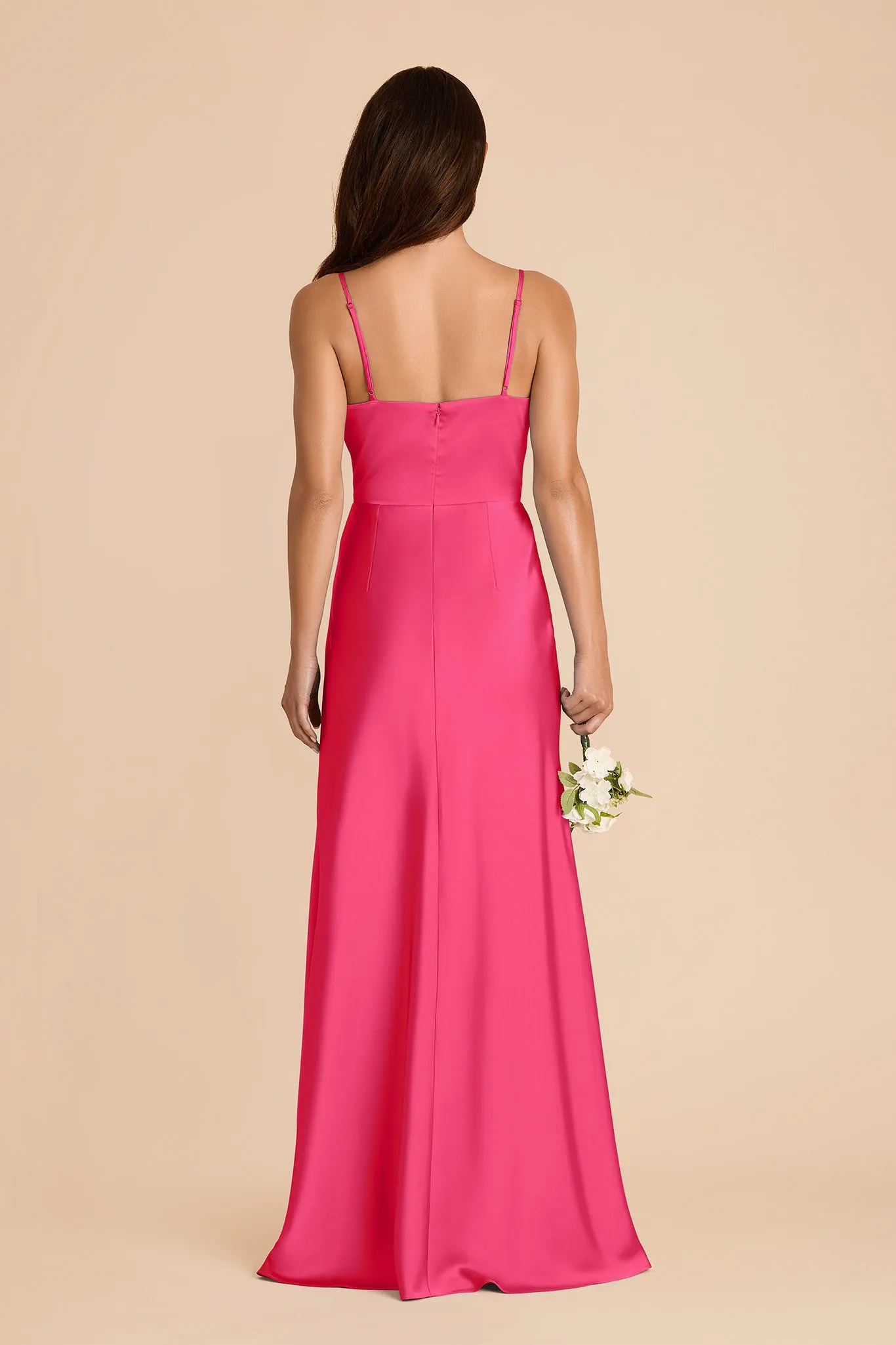 Theresa Matte Satin Dress - Fuchsia sold by Birdy Grey product image thumbnail 5