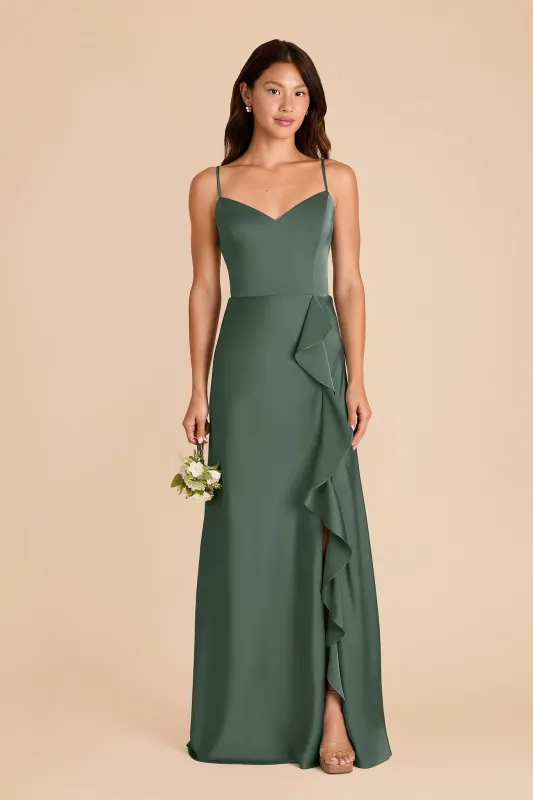 Theresa Matte Satin Dress - Eucalyptus sold by Birdy Grey