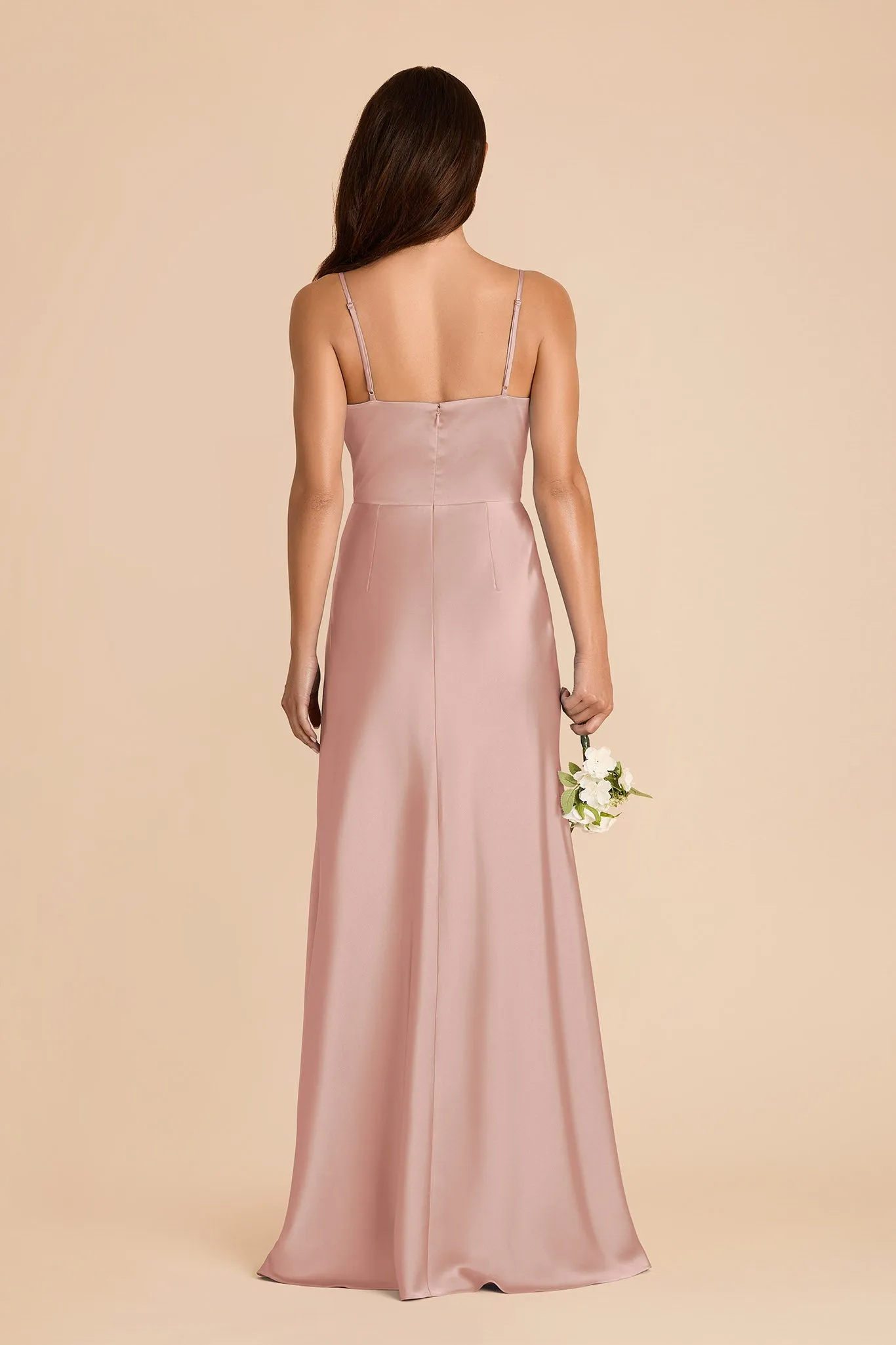 Theresa Matte Satin Dress - English Rose sold by Birdy Grey product image thumbnail 5