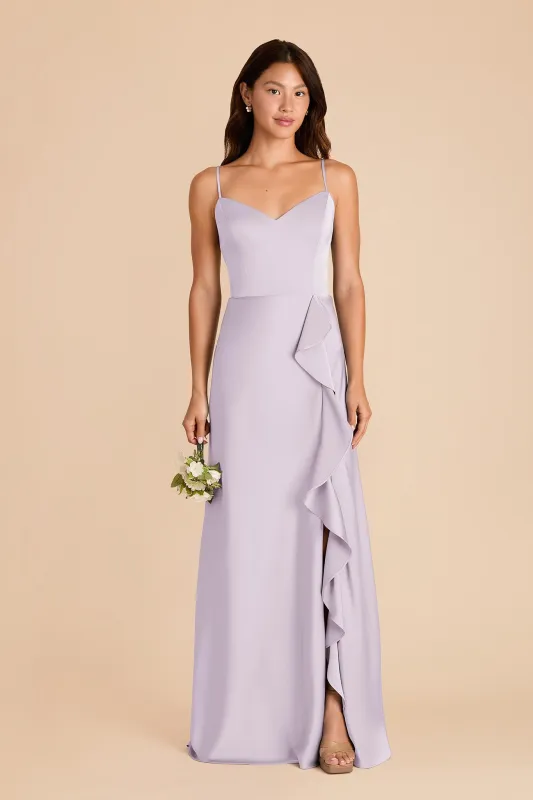Theresa Matte Satin Dress - Dusty Lilac sold by Birdy Grey