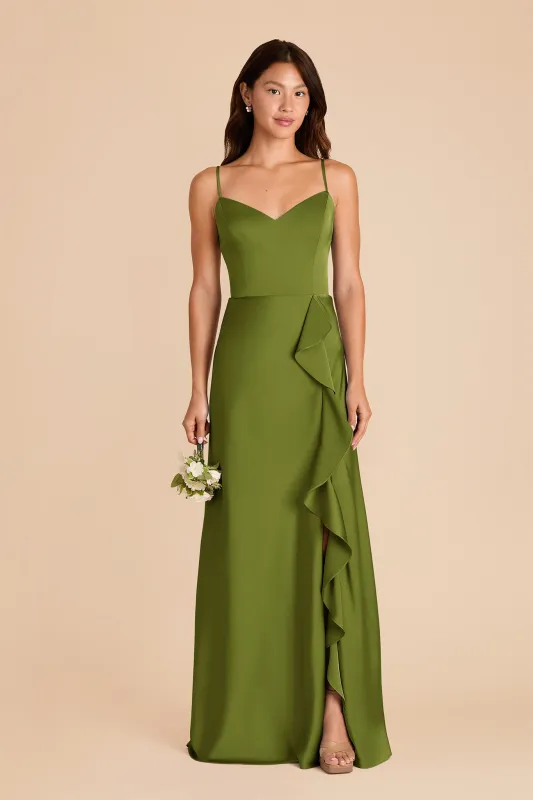 Theresa Matte Satin Dress - Cactus sold by Birdy Grey