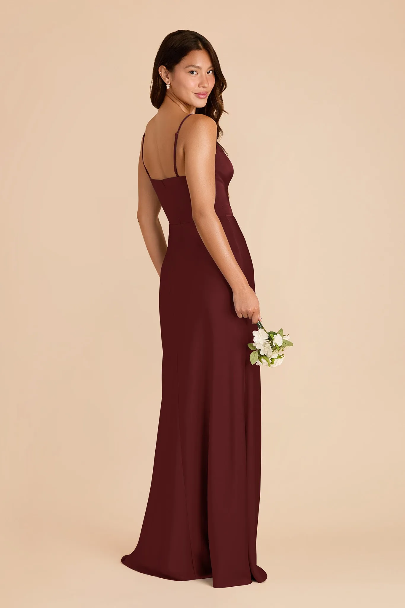 Theresa Matte Satin Dress - Cabernet sold by Birdy Grey product image thumbnail 4