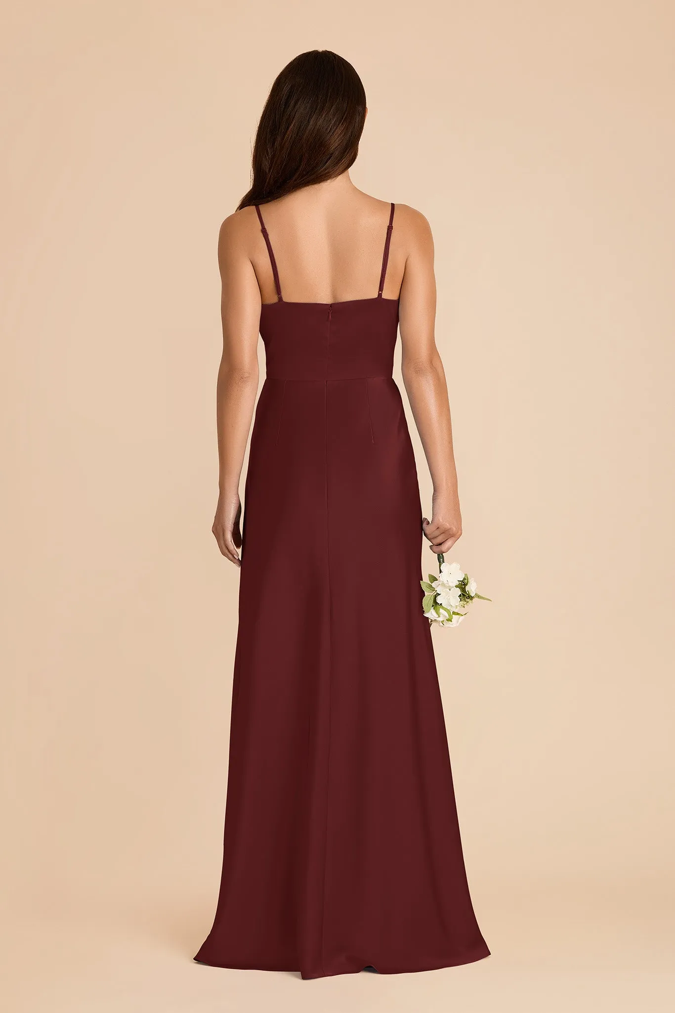 Theresa Matte Satin Dress - Cabernet sold by Birdy Grey product image thumbnail 5
