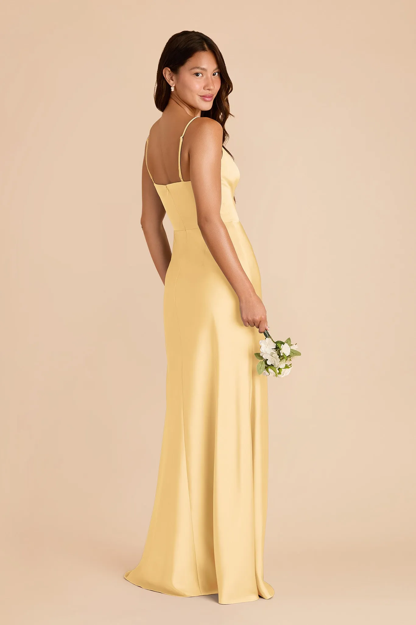 Theresa Matte Satin Dress - Butter sold by Birdy Grey product image thumbnail 4