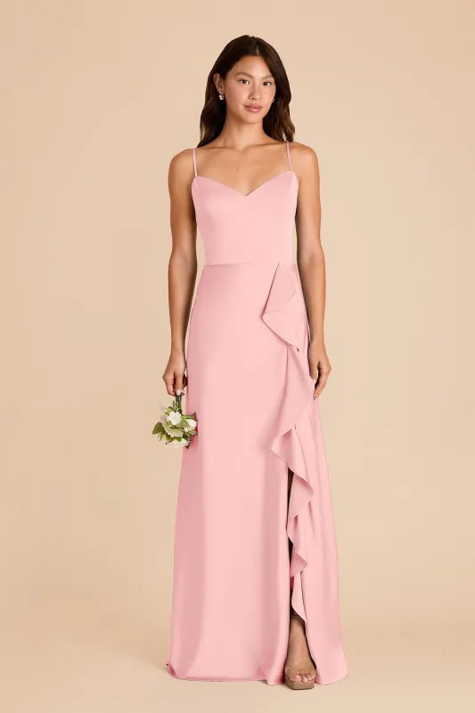 Theresa Matte Satin Dress - Bubblegum Pink sold by Birdy Grey