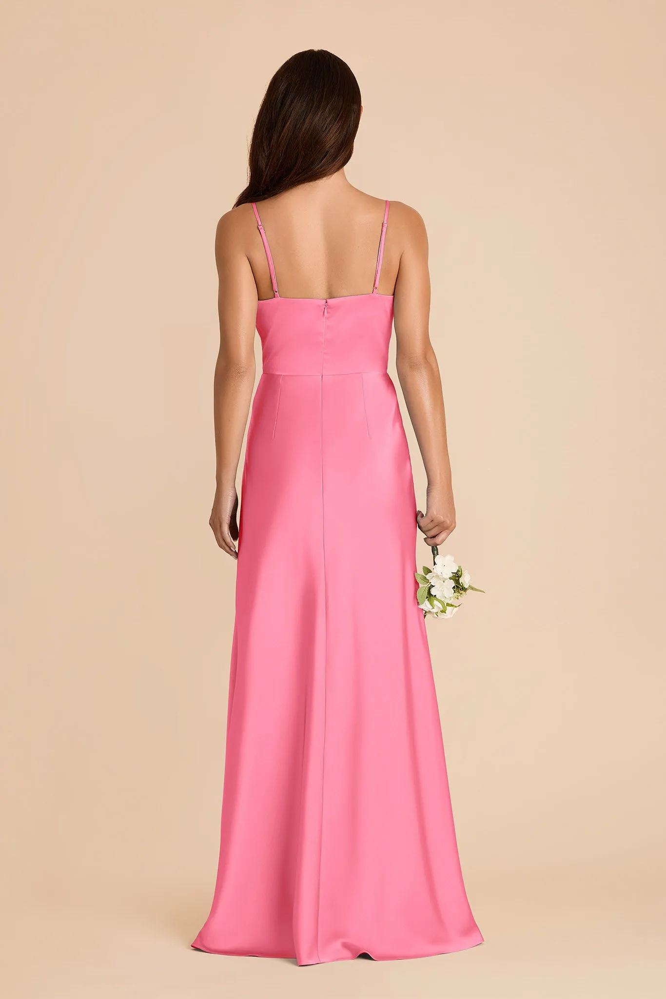 Theresa Matte Satin Dress - Bon Bon Pink sold by Birdy Grey product image thumbnail 5