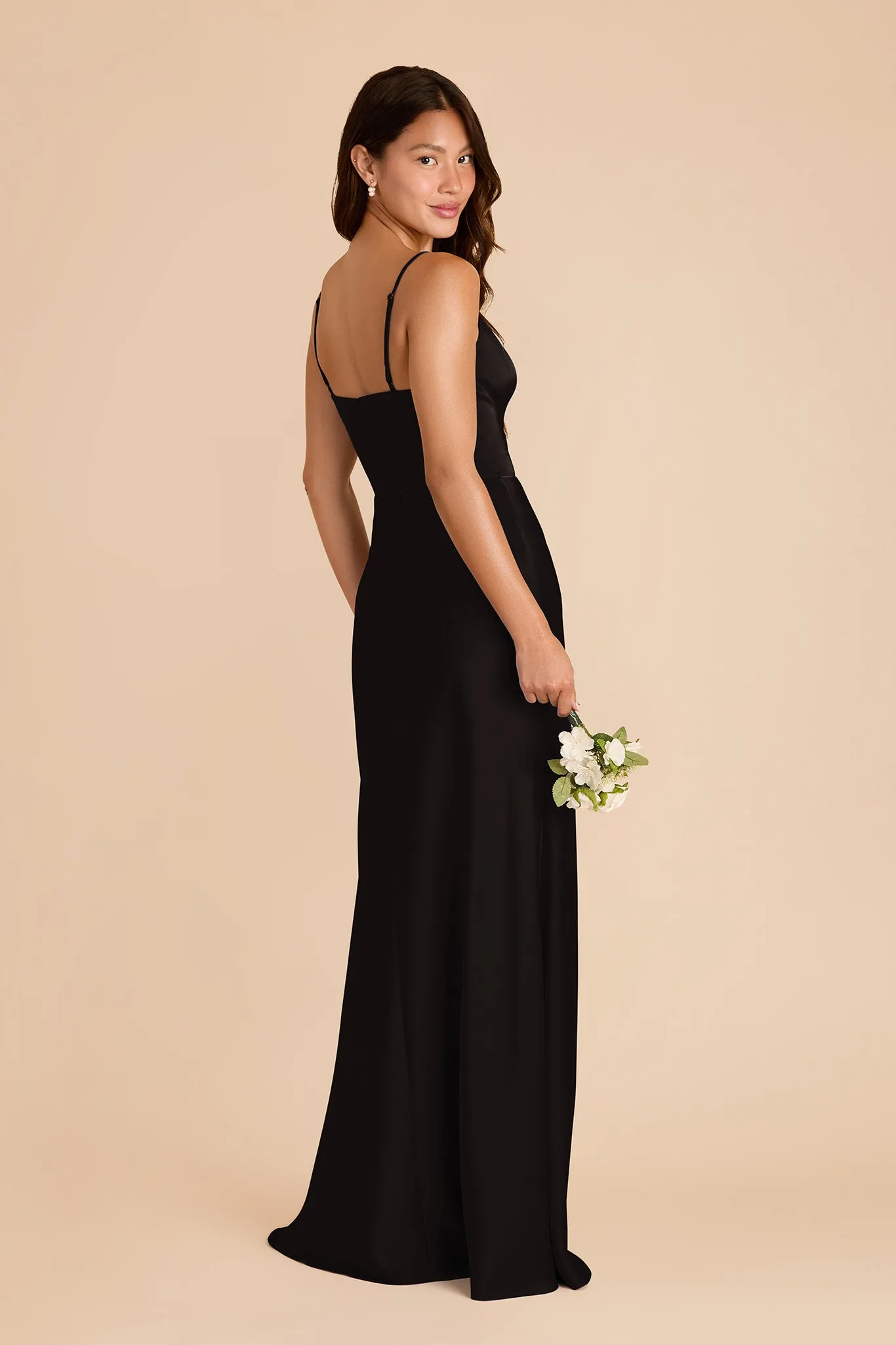 Theresa Matte Satin Dress - Black sold by Birdy Grey product image thumbnail 4