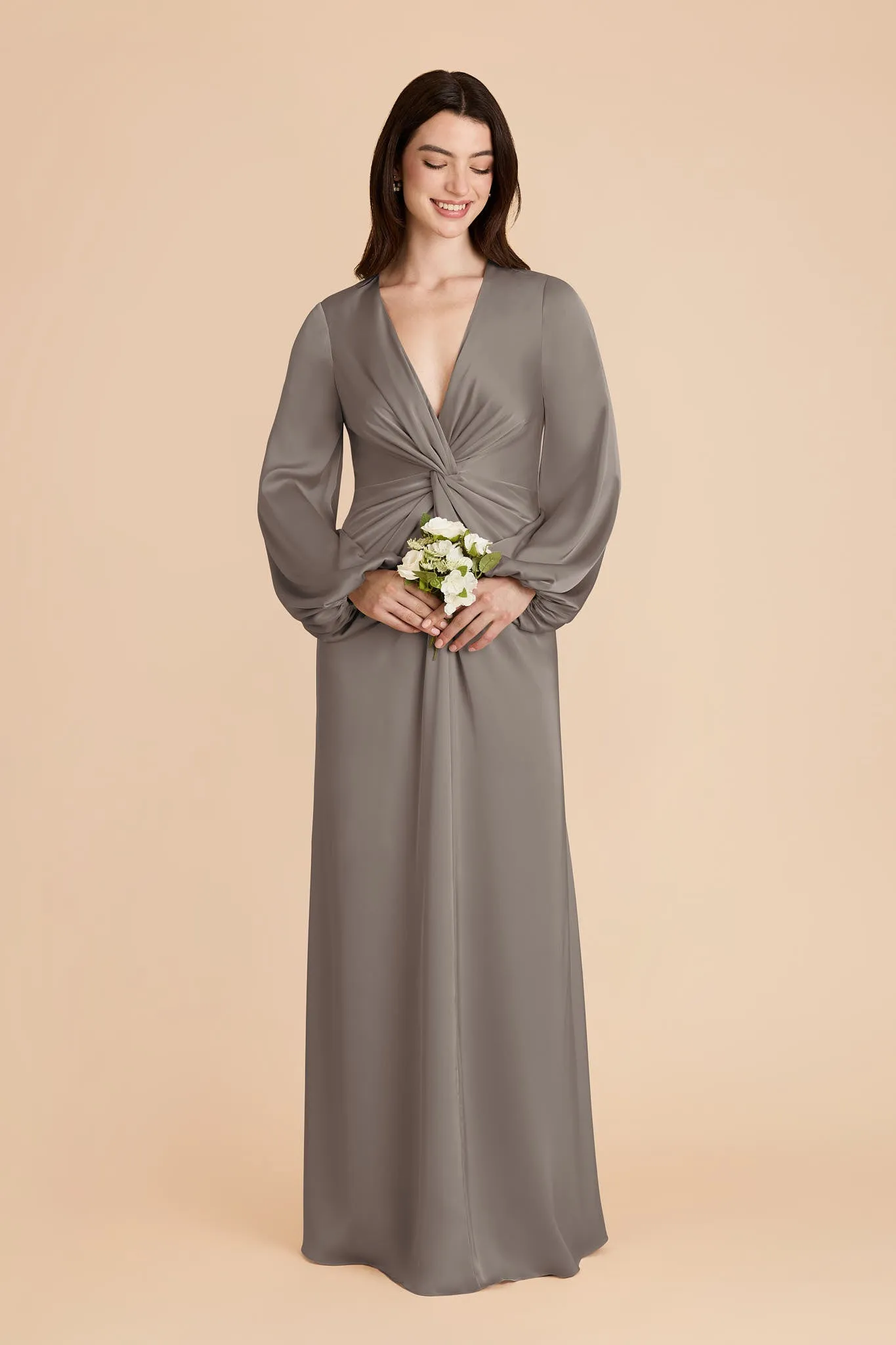 Juniper Matte Satin Dress - Quartz sold by Birdy Grey product image thumbnail 3