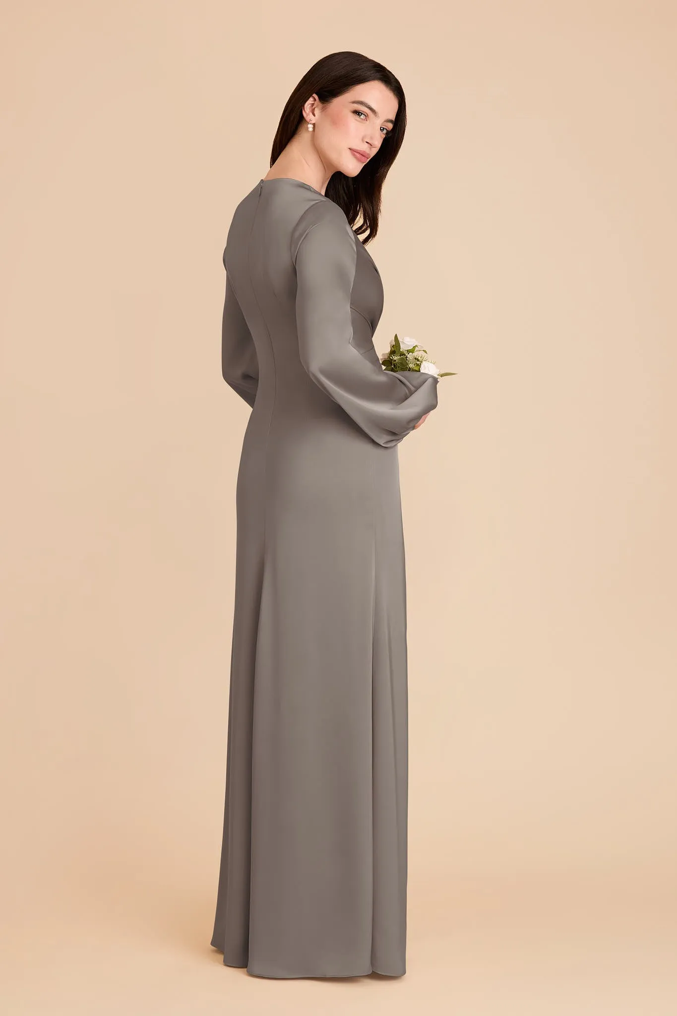 Juniper Matte Satin Dress - Quartz sold by Birdy Grey product image thumbnail 4