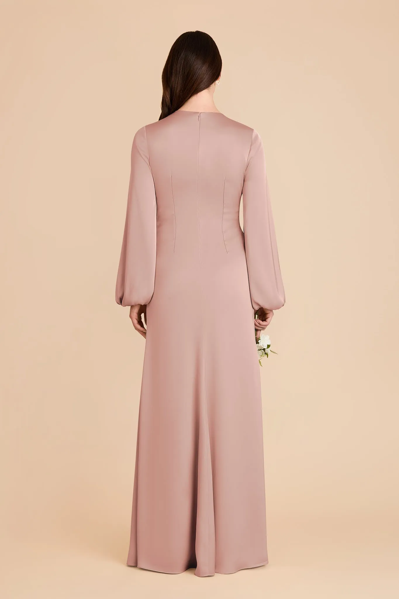 Juniper Matte Satin Dress - English Rose sold by Birdy Grey product image thumbnail 5