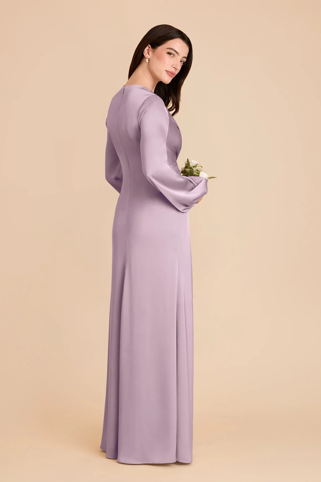 Juniper Matte Satin Dress - Lavender sold by Birdy Grey product image thumbnail 4